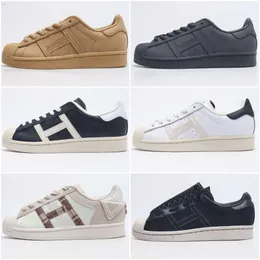 Дизайнерские повседневные туфли Stan Smith Fashion Superstars Casual Shoes Мужчины женщины тройной черный белый Oreo Laser Golden Platform Sport