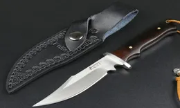 Nuovo arrivo Sopravvivenza Sopravvivenza coltello da caccia dritta 440C SATINA BAMA POLDE FULLA TANG ENAGGI EBONY HASH BASSE FIZIO CON I CIELLO SH8484619