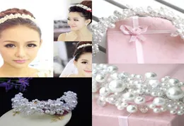 Pearls White Wedding Veils Bridal Weddar Accessori per matrimoni Accessori per capelli da ragazza 7423259