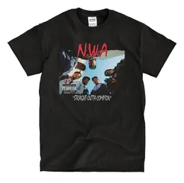 2020 Fashion Summer Style NWA direkt Outta Compton Black Tshirt Tee Shirt2412060