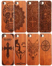 Retro Nature Wood Engraved Phone Cases For iPhone 7 8Plus XR XSMAX 11 12 13 14 Pro Max Samsung Note 10 S20 SUCKSUST SLIMER 4300681