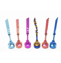 T015T016T017 흡연 GR2 Titanium Nail Carb Cap Side Air Hole Colorful Dab Rig Bubbler Pipe Tool 3 Models8878076