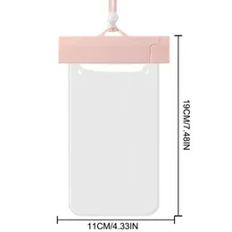 Vattentät telefonpåse Floating Mobil Waterproof Bag Phone Pouch Micro-Edge Design Justerbar lanyard för djupt dykbadrum