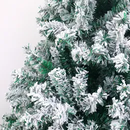 45/60/90CM Flocked Snow Christmas Tree Luxury Artificial Snowflake PVC Christmas Tree Holiday Prop for Home Office Decoration