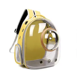 Transparent Cat Bag 2022 New Double-shoulder Capsule Pet Bag Breathable Outdoor Cat Backpack