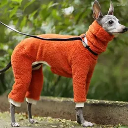 Vestuário para cães roupas de lã de inverno colar de pescoço longo alaska quente e alto casaco de quatro pernas