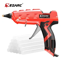 Gun Ezarc Hot Melt Glue Gun 100W مجموعة غراء كبيرة الحجم مع 20 ٪ من العصي الغراء ، لمشاريع الفنون الحرف ، الختم