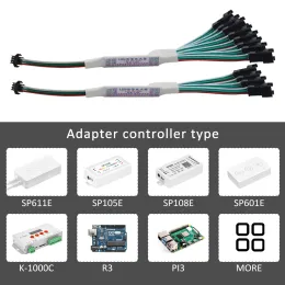 TTL LED Amplifier Repeater for WS2811 WS2812B SK6812 3Pin Addressable RGBIC Warm White Horse Race LED Strip String DC 5V-24V