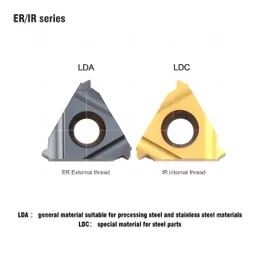 데스크 ar 100% 원본 16ER 16IR 8NPT 11.5NPT 14NPT 18NPT LDA LDC CNC 스레딩 카바이드 인서트 회전 도구 절단 부품