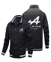 Men039s Trench Coats Alpine F1 Team Spring e Autumn Zipper Jacket Men39s Pocket Casual Sportswear Outdoor Cardigan3624933
