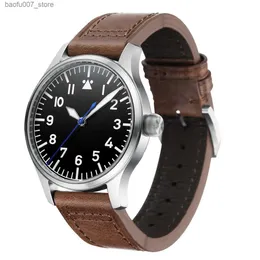 Armbanduhren 40 -mm -Piloten mit Super BGW9 Luminous Dial aus Edelstahl Hülle Saphirkristall -AR -Beschichtung