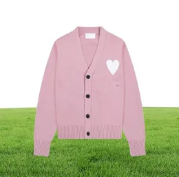 Paris Designer Men039S tröja Ny Amis de Coeur Macaron Love Jacquard Cardigan tröja för män och kvinnor4009144