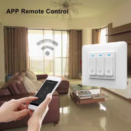 AVATTO WiFi Curtain Blind Switch For Roller Shutter Electric Motor, Arbeta med Tuya App Google Home Alexa Voice Remote Control