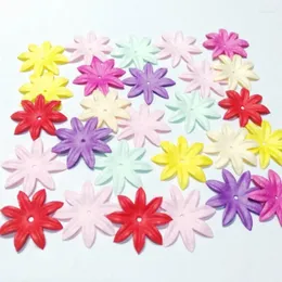 Kwiaty dekoracyjne 80pcs 2.6cm mieszanka kolor hurtowy scrapbooking papierowy rzemiosło po weselne favors karty Zaproszenia dekoracja