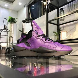 Casual Buty luksusowy design mężczyźni oryginalne skórę wygodne sporty na świeżym powietrzu Purple Sneakers 2c
