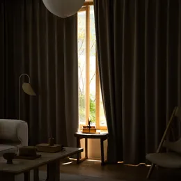 Camera da letto tende blackout piena di grandi dimensioni soggiorno a crema solare tende minimalista di vaso di finestra a basso
