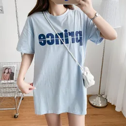 2023 New Pregnant T shirt Mom Loose Nursing Tops Postpartum Mommy Casual Breast Feeding Clothes Pregnancy Maternity T-Shirts