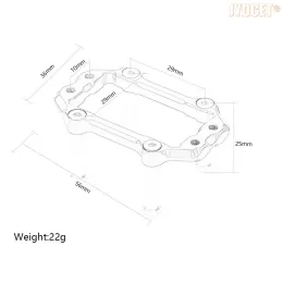 #ARA320574 AR320430 Servo Mount di alluminio per auto RC arrma 1/7 1/8 Kraton Notorious Outcast Typhon Senton Talion Mojave