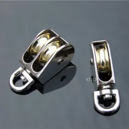 36/43/52/58/75/86mm Metal Sheave Zinc Alloy Fixed Pulley Crown Block And Tackle Lifting Wheel Mini Single/Double Pulley