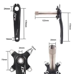 IXF MTB CREVS Cykel Integrerad mountainbike Hollowtech Crankset 104BCD Anslutningsstänger 170mm Chainring 32/34/38/38/40/42T