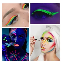 8/12 Colours Halloween Malarstwo olejne śmietana twarz makijaż nadwozie pasta pigment pasta DIY Luminous Farba na imprezę dramatyczną cos bals