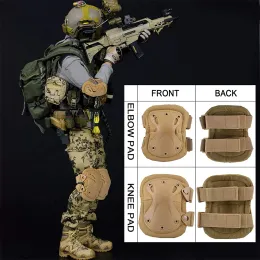 4st Tactical Kne Pads Elbow Protector Airsoft CS Military Army Kne Pads Elbow Pads Set Outdoor Hunting Sport Safety Support