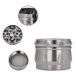 Metal Herb Spice Mills 4 طبقات الزنك سبيكة التبغ المطحنة التوابل المتبرع