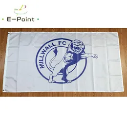 Inglaterra Millwall FC 35ft 90cm150cm Poliéster Bandeira EPL Decoração de bandeira voando bandeiras de jardim em casa Presentes festivos8037481