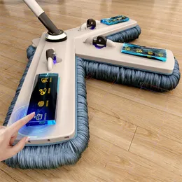 Magic Auto-limpeza Squeeze Microfiber Spin e Go Flat Map para lavar o piso da ferramenta de limpeza da casa Acessórios para o banheiro Conjunto 240411