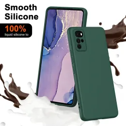 Liquid Silicone Phone Case för Motorola Moto G22 G20 G30 G10 G31 G41 G42 G52 G82 G71S G60 E32 FALL