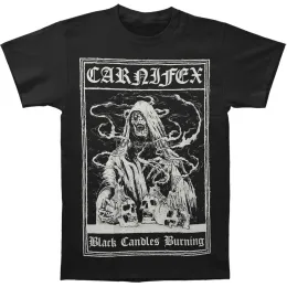 Men Funny T Shirt Women Cool Tshirt Carnifex Black Candles Burning T-Shirt