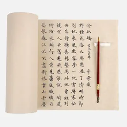 Cao Youquan Mountain Hemp Paper 100 meter Långrulle rispapper Halvkokta kalligrafi fungerar papper Specialpapper