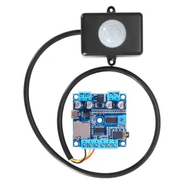 Accessories 15Watts MP3 Sound Module Activated with PIR Motion Sensor or Switch with Synchronous Load Output to Warning Lamp or LED Light