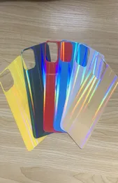 3D Hologram Back Terly Glass Adtector Protector Film para iPhone 11 Pro Max Stickes Holo Films 200pcs2657861
