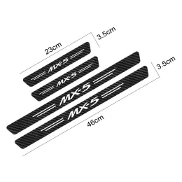 For Mazda Demio Biante 2 MX-5 BT-50 CX-5 CX-8 CX-9 CX-30 Premacy Skyactiv Auto Threshold Accessories Car Door Sill Stickers