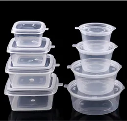 Engångsplastplastförpackning Middag Service Klagområdesås Snack Souffle Dressing Jello S Cup Containers Packing Boxe2560311