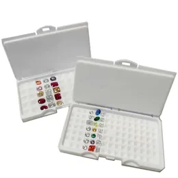 Pudełka biżuterii Sprzedaż 100 MESH 3-7 mm Diamentowa biżuteria pudełko 50-mm 7-10 mm kamień szlachetny