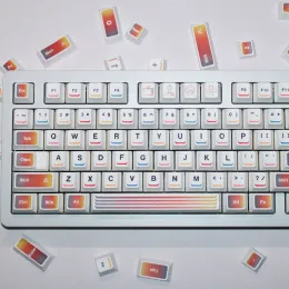 Combos Premium PBT Keycap Profile wiśni 129 klawisze/zestawy Dye Subbed dla przełączników MX Mechanical