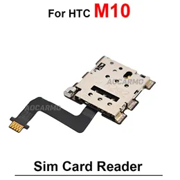 1PCS MEMORY SD CARD+SIM TRAIN Reader Holder Praps Flex Cable Parts for HTC M10