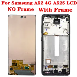 Super AMOLED för Samsung A52 4G LCD Display Touch Screen Digitizer Assembly Replacement för Samsung SM-A525F A525F/DS LCD