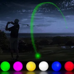6st Glow in the Dark Light Up Lyse LED Golf Balls For Night Practice Bästa golfgåva för golfare utomhussporttillbehör