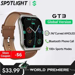 Armbanduhren Blackshark GT3 Intelligent Global Versionskurve Bildschirm 1,96-Zoll-Amoled unterstützt Bluetooth-Anrufe IP68 wasserdicht