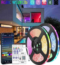 Tira LED RGBIC WS2811B WIFI ALEXA ALEXA SMART DIODE LUZES DE JAMING LUZES DE GAMES FLEXIBLE APLICÍVEL Decoração de Natal ou presente W8578054