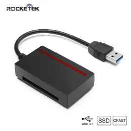 Readers Rocketek CFast 2.0 Reader USB 3.0 para SATA Adaptador CFast 2.0 Card e 2,5 "disco rígido de HDD/leitura Write SSDCF Card simultaneamente