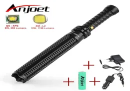 Anjoet Sets lanterna powerful telescoping led L2 Q5 flashlight tactical torch baton flash light self defense 18650 OR AAA 21036530009