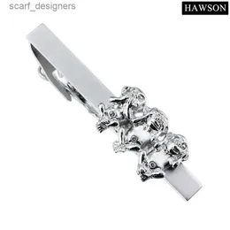 Tie Clips Hawson Monkey Tie Clips для мужчин застигнуть милый обезьянный галстук/булавка для джентльменов Y240411