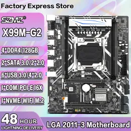 Motherboards SZMZ X99 MG2 Original motherboard dual channels with NVME SSD M.2 WIFIM2 USB 3.0 support E5 2678 2620V3 2650V3V4 CPU NVME M.2