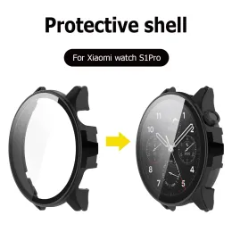 Pratico Schermo Protector Frame di guscio Accessori smart a prova di polvere per Xiaomi Watch S1 Pro Anti Scratch Protective Cover Case