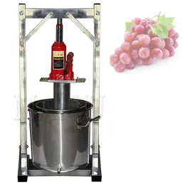 Verktyg kommersiell bärbar fruktjuice kall press rostfritt stål jack manual druvsaft press