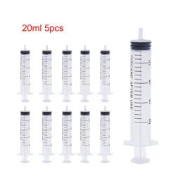 Supplies 1/5/10pcs Plastic Luer Lock Syringes Hydroponic Measure Perfume Rinse Disposable Sampler Injector For Feed Small Cat Dog Tree LL